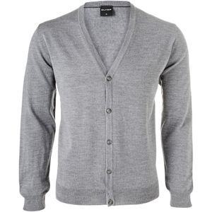 OLYMP modern fit vest wol, grijs -  Maat: M