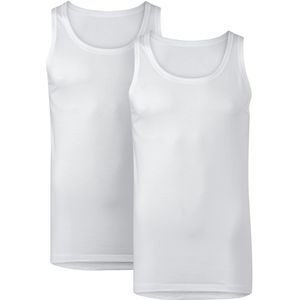 TEN CATE Basics men singlets (2-pack), heren hemden met O-hals, wit