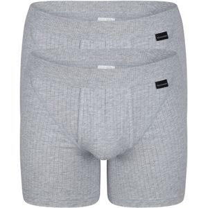 Schiesser Authentic 2P Heren Boxershort - Grijs - Maat S