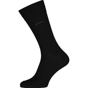 BOSS regular socks (3-pack), herensokken katoen, zwart -  Maat: 39-42