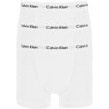 Calvin Klein trunks (3-pack), heren boxers normale lengte, wit -  Maat: M