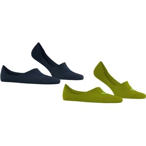 Burlington Everyday 2-Pack heren invisible sokken, groen (moss) -  Maat: 39-40