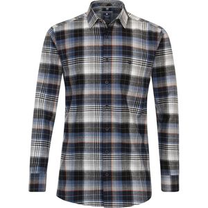 Redmond - Overhemd - Blauw - Poplin - Modern Fit