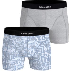 Bjorn Borg Cotton Stretch boxers, heren boxers normale lengte (2-pack), multicolor