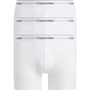 Calvin Klein Icon Cotton Stretch Boxer briefs (3-pack), heren boxers extra lang, wit