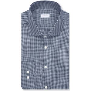 Seidensticker - 845273 - Chemise - Blauw - Man - Lange Mouwen - Coupe Droite