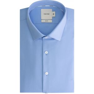 Calvin Klein slim fit overhemd, structuur, lichtblauw
