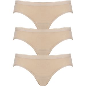 TEN CATE Basic women bikini slips (3-pack), dames slips lage taille, huidskleur -  Maat: L