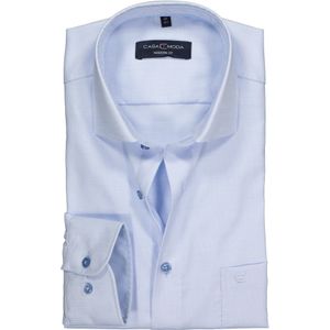 CASA MODA modern fit overhemd, lichtblauw met wit structuur (contrast) 41