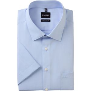 OLYMP - Luxor - Overhemd - Lichtblauw - Comfort Fit Big - Korte Mouw