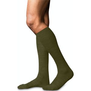 FALKE No. 6 Finest Merino & Silk heren kniekousen, artichok groen (artichoke) -  Maat: 45-46