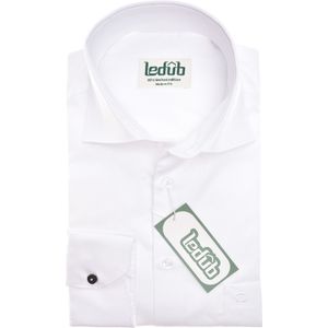 Ledub modern fit overhemd, popeline, wit
