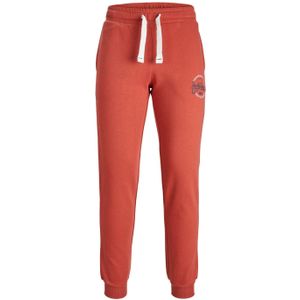 JACK & JONES Gordon Mikk Sweat Pant regular fit, heren joggingbroek, warm oranje -  Maat: XS