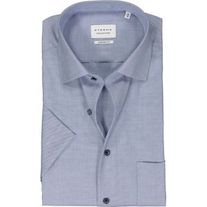ETERNA comfort fit overhemd korte mouw, twill, middenblauw 48