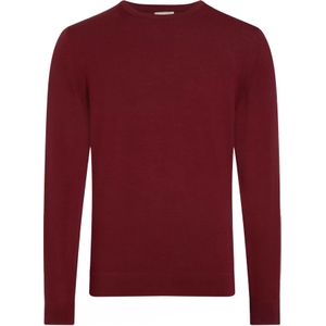 Calvin Klein heren pullover wol, donkerrood -  Maat: XL