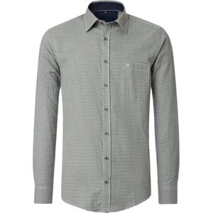 CASA MODA Sport comfort fit overhemd, satijnbinding, groen geruit
