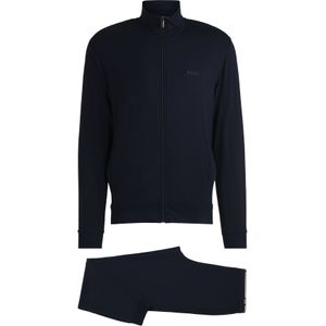 BOSS Bamboo Long Set, heren pyjama set, donkerblauw
