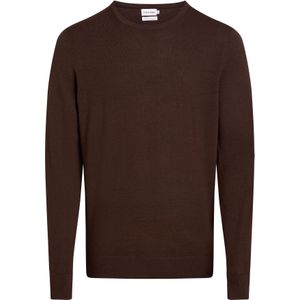 Calvin Klein heren pullover wol, Merino Crew Neck Sweater, zwart -  Maat: XL