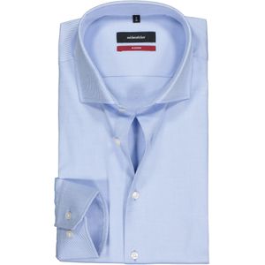 Seidensticker modern fit overhemd, blauw 41