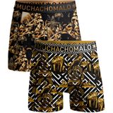 Muchachomalo boxershorts, heren boxers normale lengte (2-pack), Myth Egypt -  Maat: L