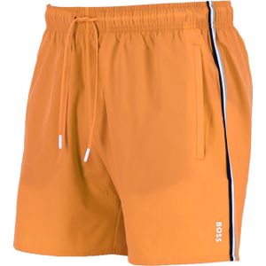 HUGO BOSS Iconic swim shorts, heren zwembroek, midden oranje -  Maat: L