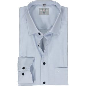 MARVELIS comfort fit overhemd, popeline, lichtblauw gestreept