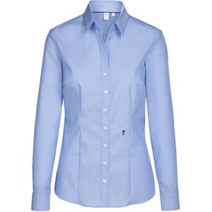 Seidensticker dames blouse slim fit, blauw
