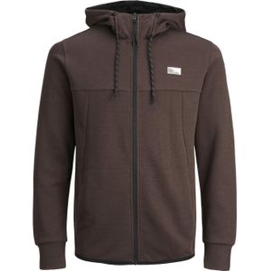 JACK & JONES ESSENTIALS Sweatvest JCOAIR met Logo Bruin
