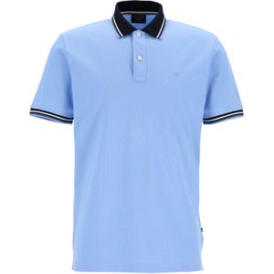 OLYMP Polo Casual, modern fit polo, lichtblauw -  Maat: M
