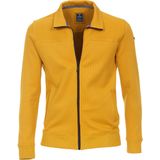 Redmond heren sweatvest katoen - opstaande kraag - geel (middeldik)