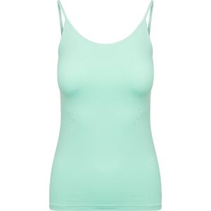 RJ Bodywear Pure Color dames spaghetti top (1-pack), mint -  Maat: S