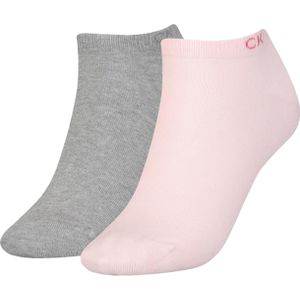 Calvin Klein Sneaker (2-pack), dames enkelsokken, roze -  Maat: One size