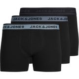 JACK & JONES Jaclouis boxer briefs (3-pack), heren boxers extra lang, zwart -  Maat: XL