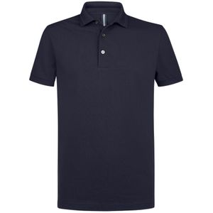Profuomo slim fit heren polo, navy blauw