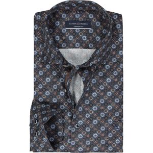 CASA MODA comfort fit overhemd, popeline, blauw dessin