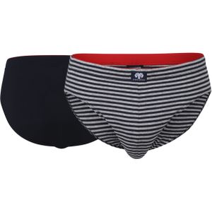Ceceba heren sport slip (2-pack), donkerblauw gestreept