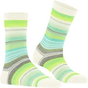 Burlington Stripe damessokken, beige (off-white)