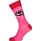 Spiri Socks Fire of live, unisex sokken, roze met rood -  Maat: 41-46