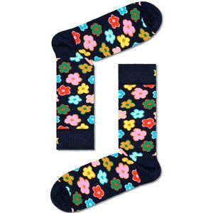 Happy Socks - Flower - Huissokken - Navy