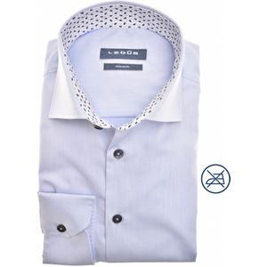 Ledub modern fit overhemd, popeline, lichtblauw