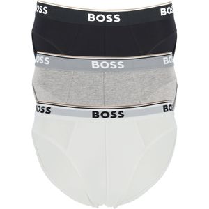 HUGO BOSS Power briefs (3-pack), heren slips, zwart, grijs, wit -  Maat: XXL