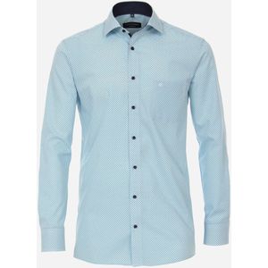 CASA MODA comfort fit overhemd, popeline, turquoise dessin 54