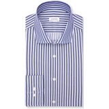 Seidensticker - Businessoverhemd - Zwart - Slim 1/1 Kent Kraag Gestreept