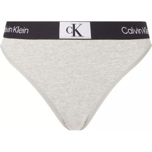 Calvin Klein dames high waist Brazilian (1-pack), Brazilian slip met hoge taille, grijs -  Maat: XS
