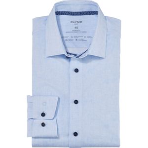 OLYMP Luxor 24/7 modern fit overhemd, Dynamic Flex, bleu