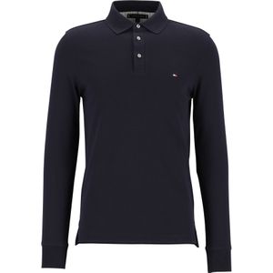 Tommy Hilfiger 1985 slim long sleeve polo, blauw (Desert Sky) -  Maat: M