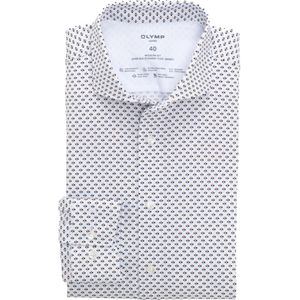 OLYMP Luxor 24/7 modern fit overhemd, tricot, natuur dessin