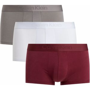 Calvin Klein Low Rise Trunks (3-pack), lage heren boxers kort, multicolor -  Maat: S