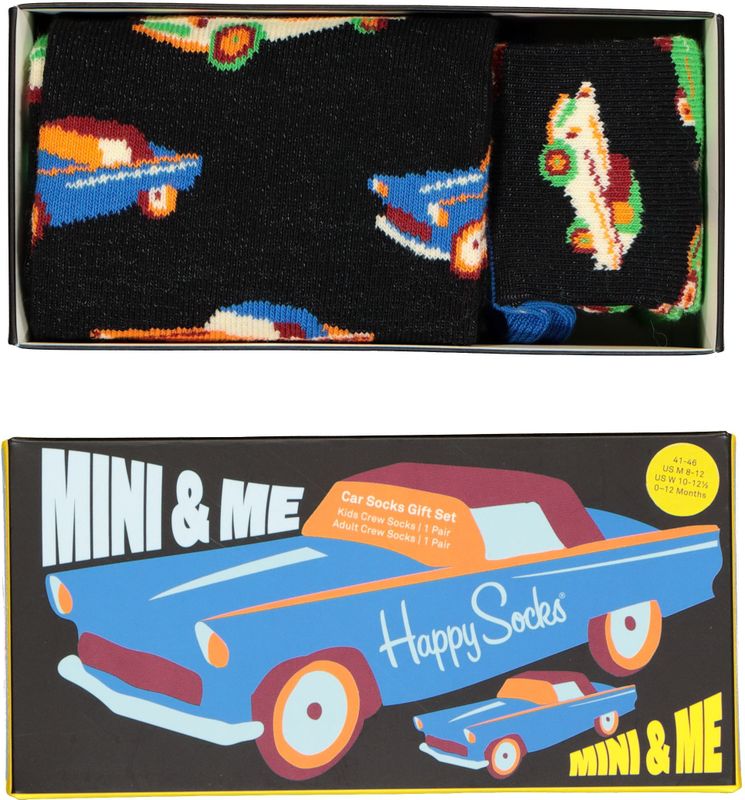 Happy Socks - Mini & Me Car Socks Gift Set - Unisex - 2-pack