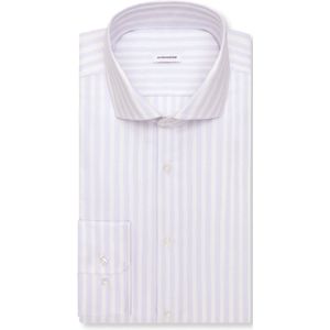 Seidensticker - Businessoverhemd - Blauw - Regular 1/1 Kent Kraag Gestreept